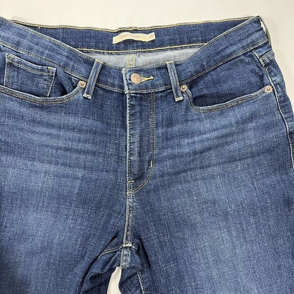 Levis‎ Classic Straight Women Stretch Jeans Blue Size 8S W29 L28 - Picture 3 of 11